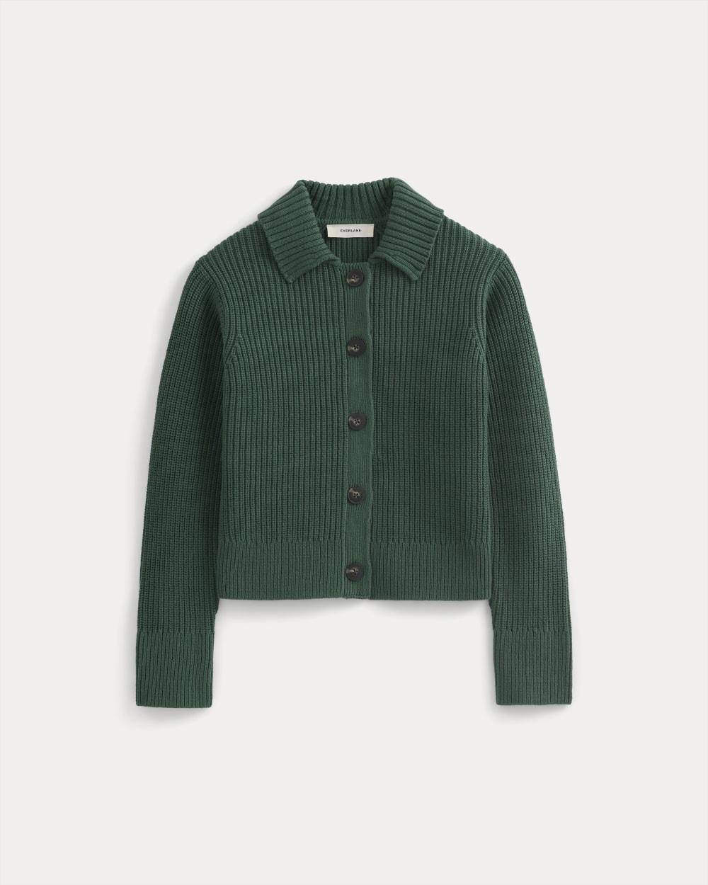 MILLET レディース　Lサイズ　ダークグリーン Shrunken Cardigan in Everyday Cotton | Hunter Green – Everlane