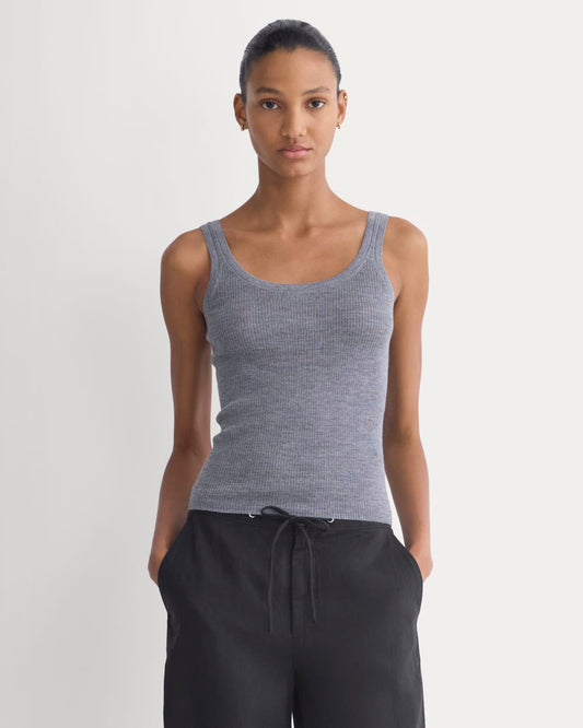womens-light-ribbed-cami-in-soft-merino-heather-mid-grey | primary