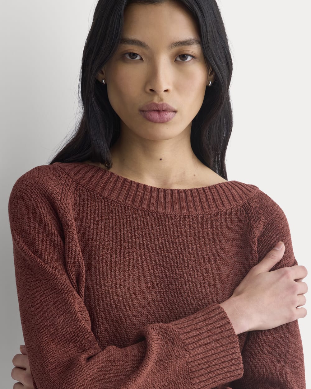 womens-wide-neck-crew-sweater-tape-yarn-henna-red