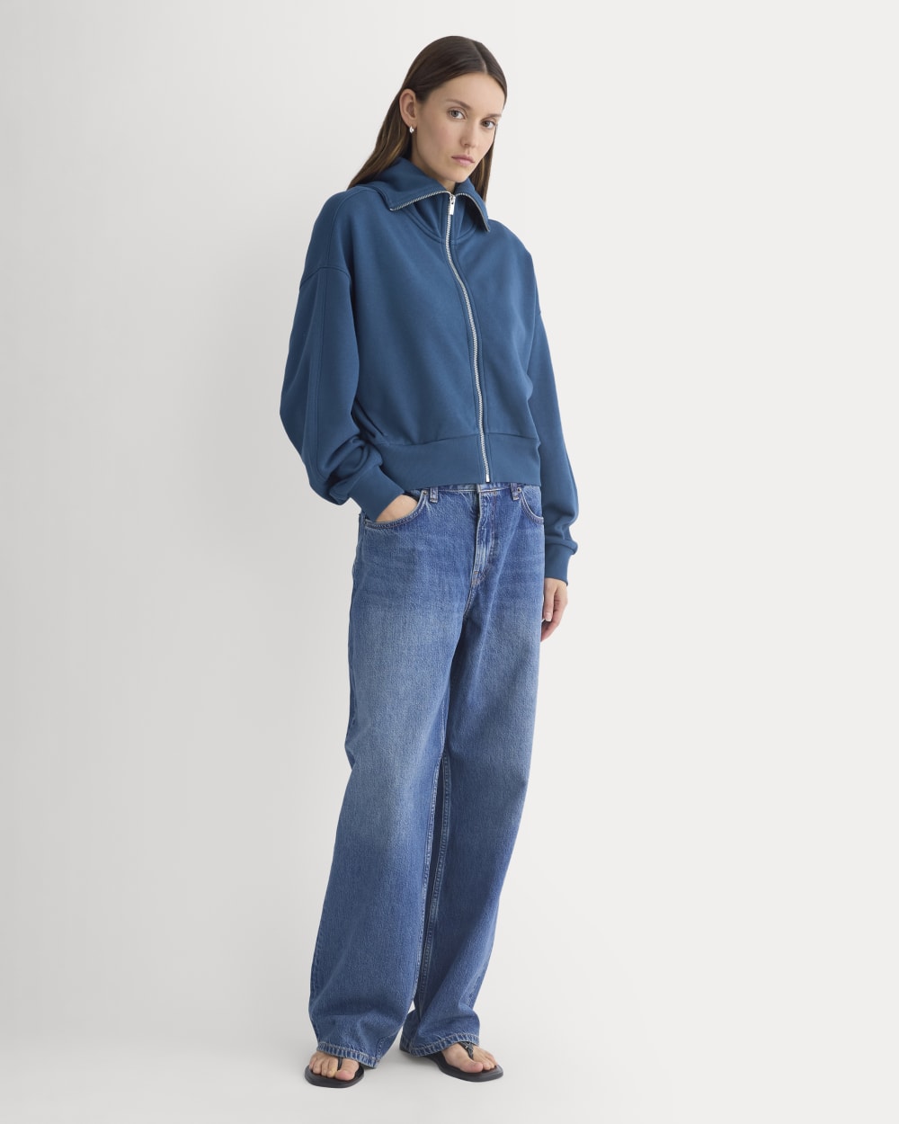 womens-lightweight-terry-crop-full-zip-blue-wing-teal