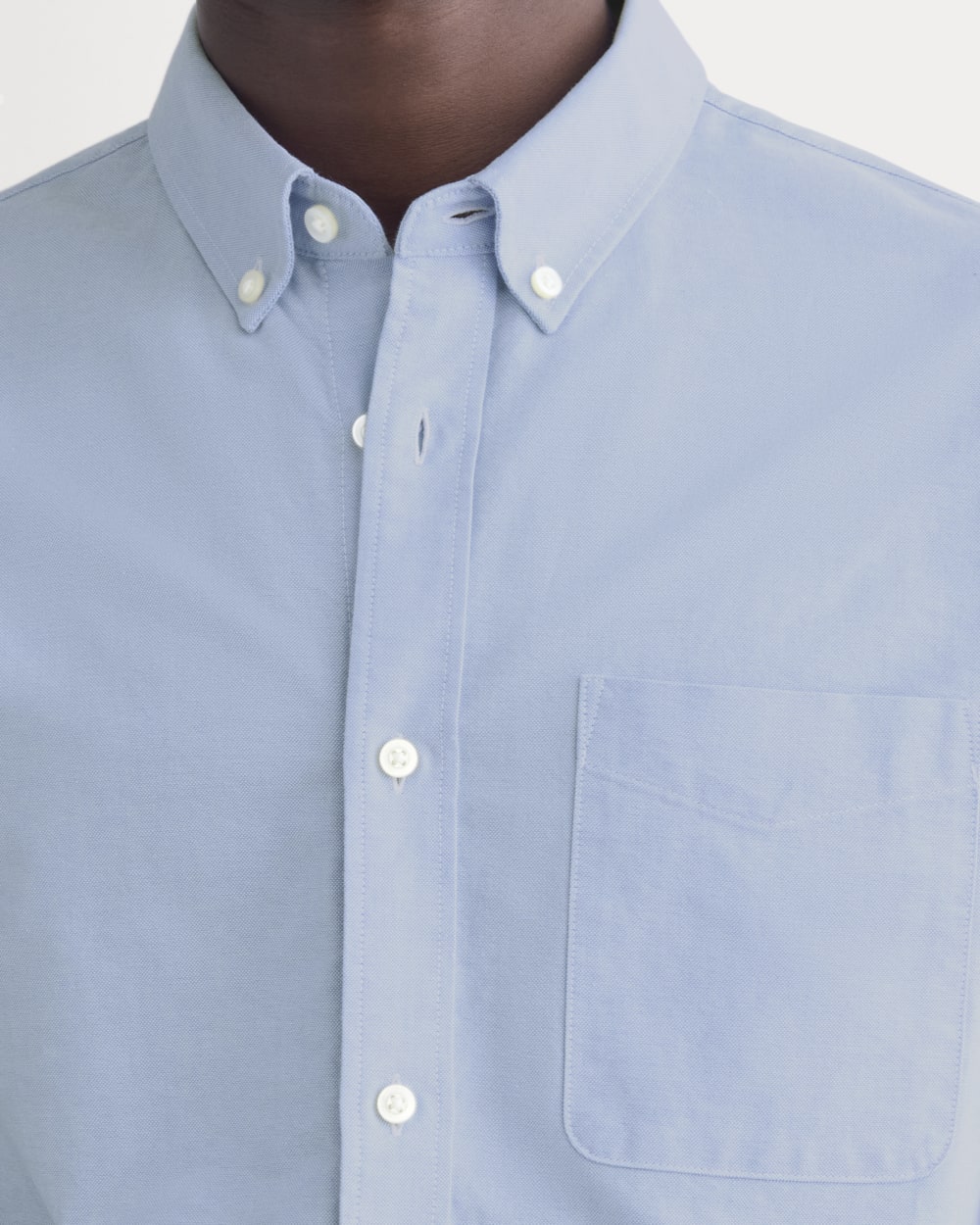 Everlane Organic Short Sleeve Oxford Shirt In Light Blue, Size XS, Cotton Everlane Organic Short Sleeve Oxford Shirt In Light Blue, Size XS, Cotton