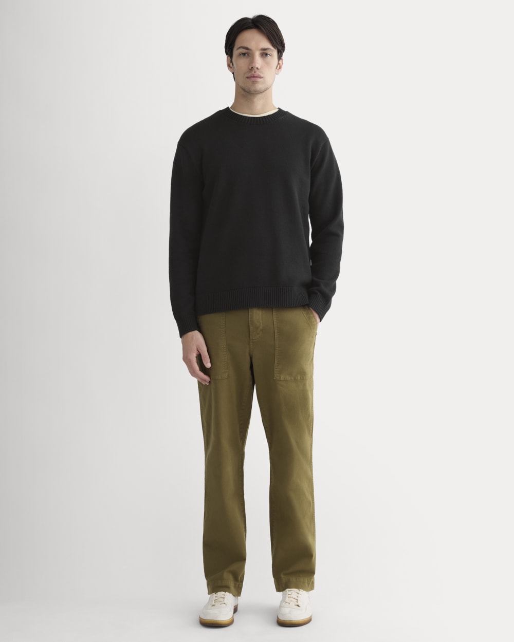 The Classic Sweater in Everyday Cotton | Black – Everlane