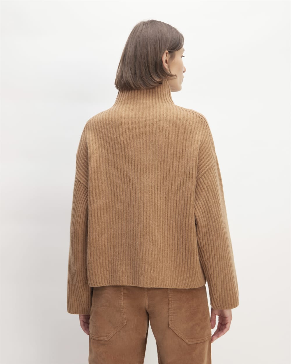 The Felted Merino Funnel-Neck Pullover | Deep Camel – Everlane