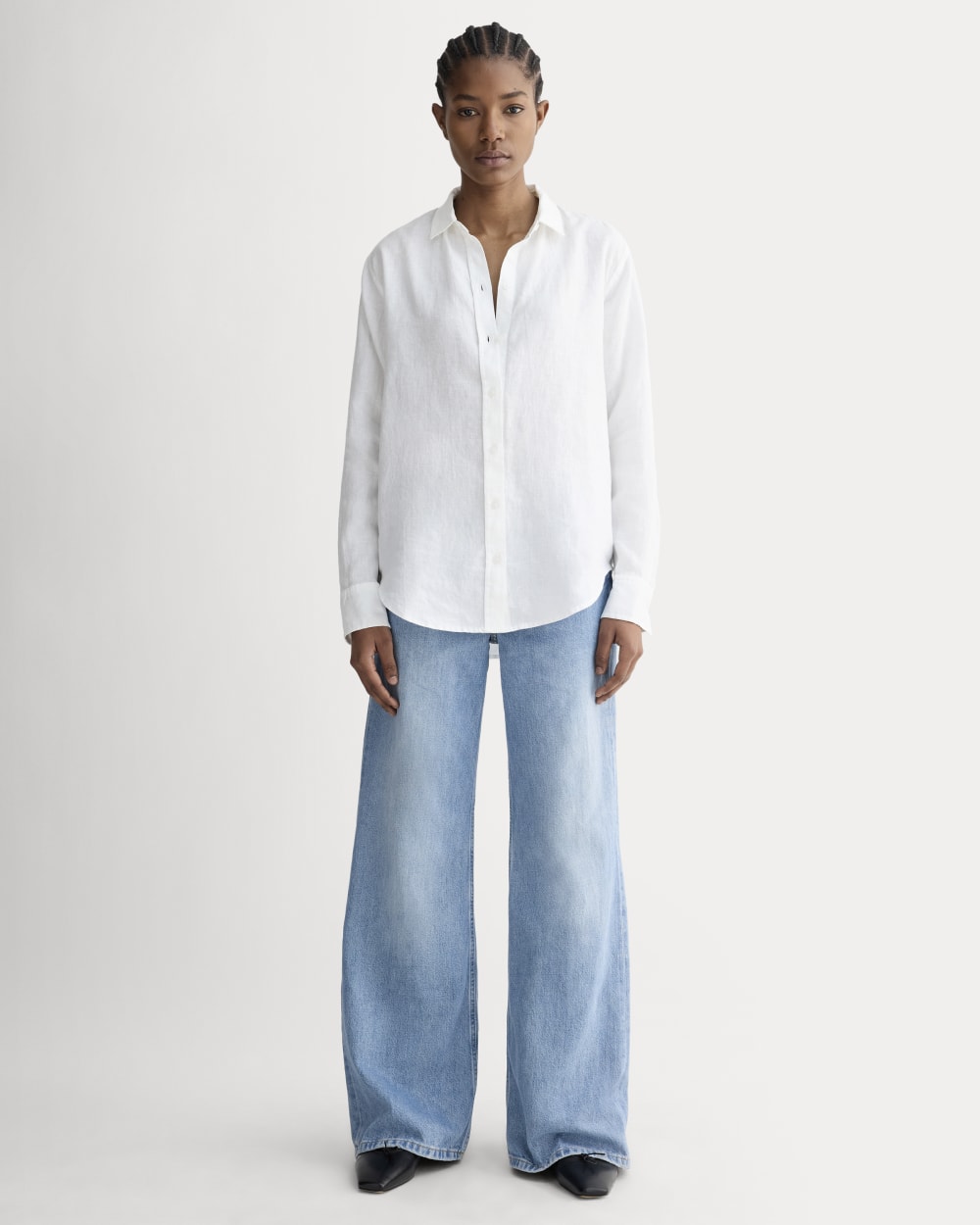 The Must-Have Shirt in Linen | White – Everlane