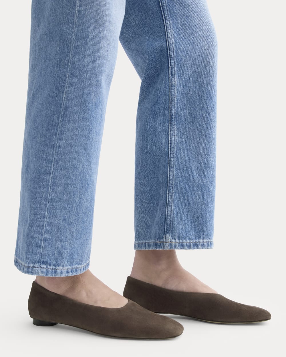 Gallery Square-Toe Flat | Deep Brown – Everlane