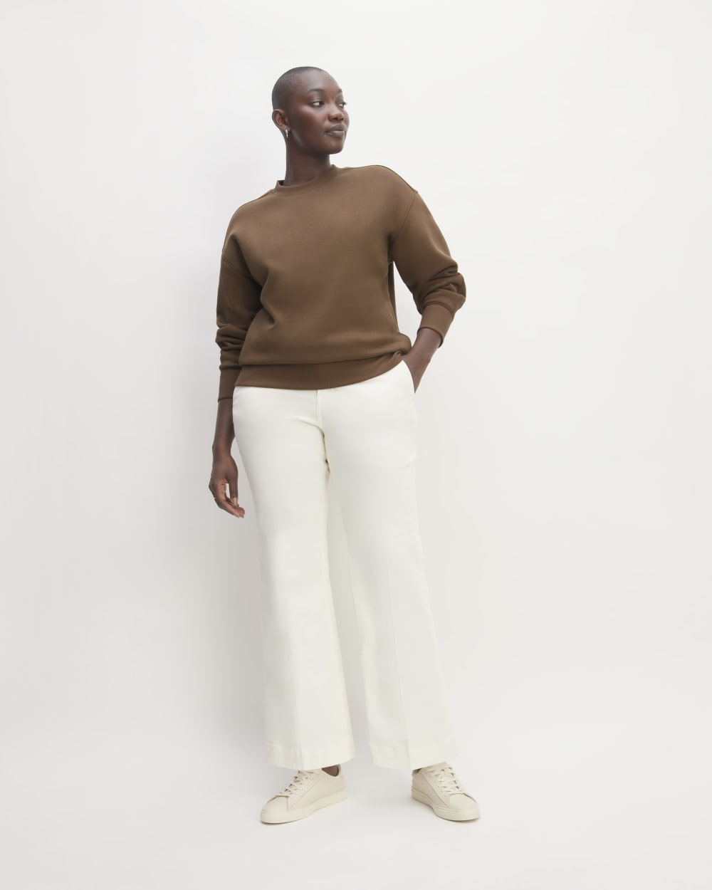The ReTrack Oversized Crew | Cocoa – Everlane