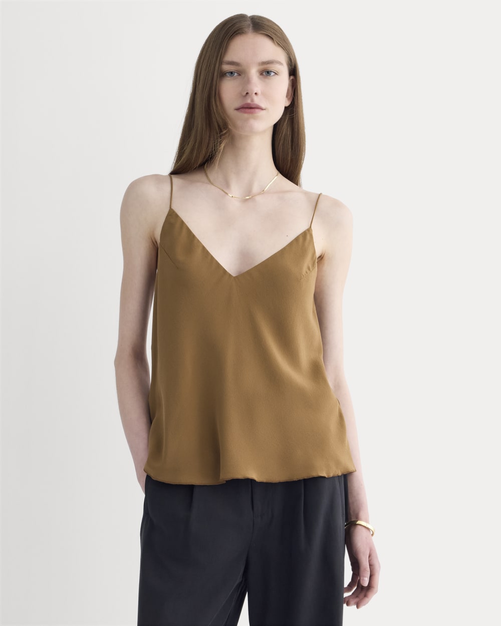 womens-tie-back-cami-in-washable-silk-toffee | primary