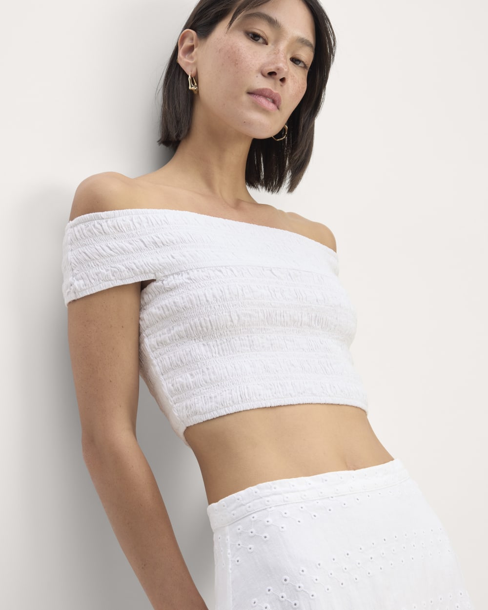 womens-gauze-smock-top-white
