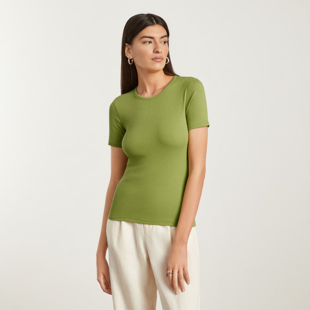 womens-pima-micro-rib-crew-tee-pepper | alt