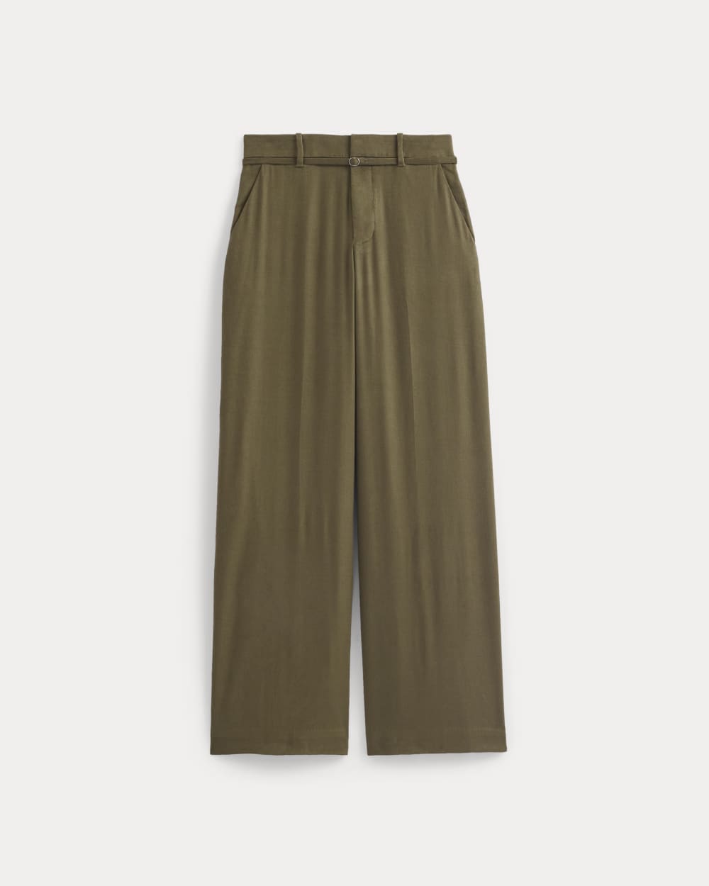 Wide-Leg Belted Pant in Stretch Linen | Beech | Regular – Everlane