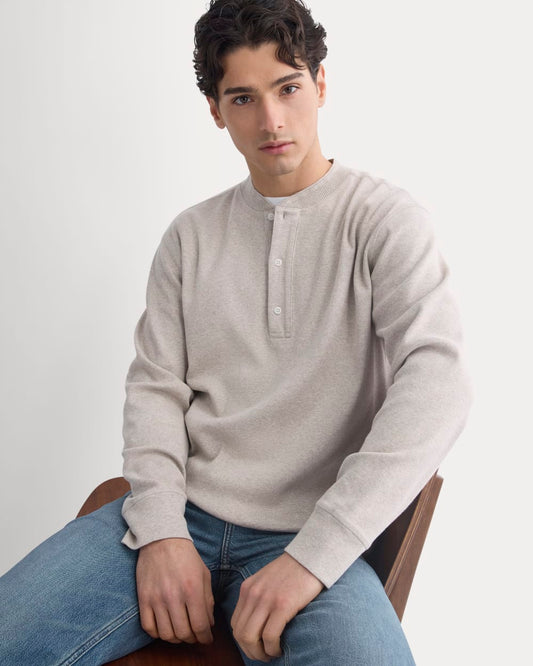 mens-vintage-rib-henley-heathered-oatmeal | primary