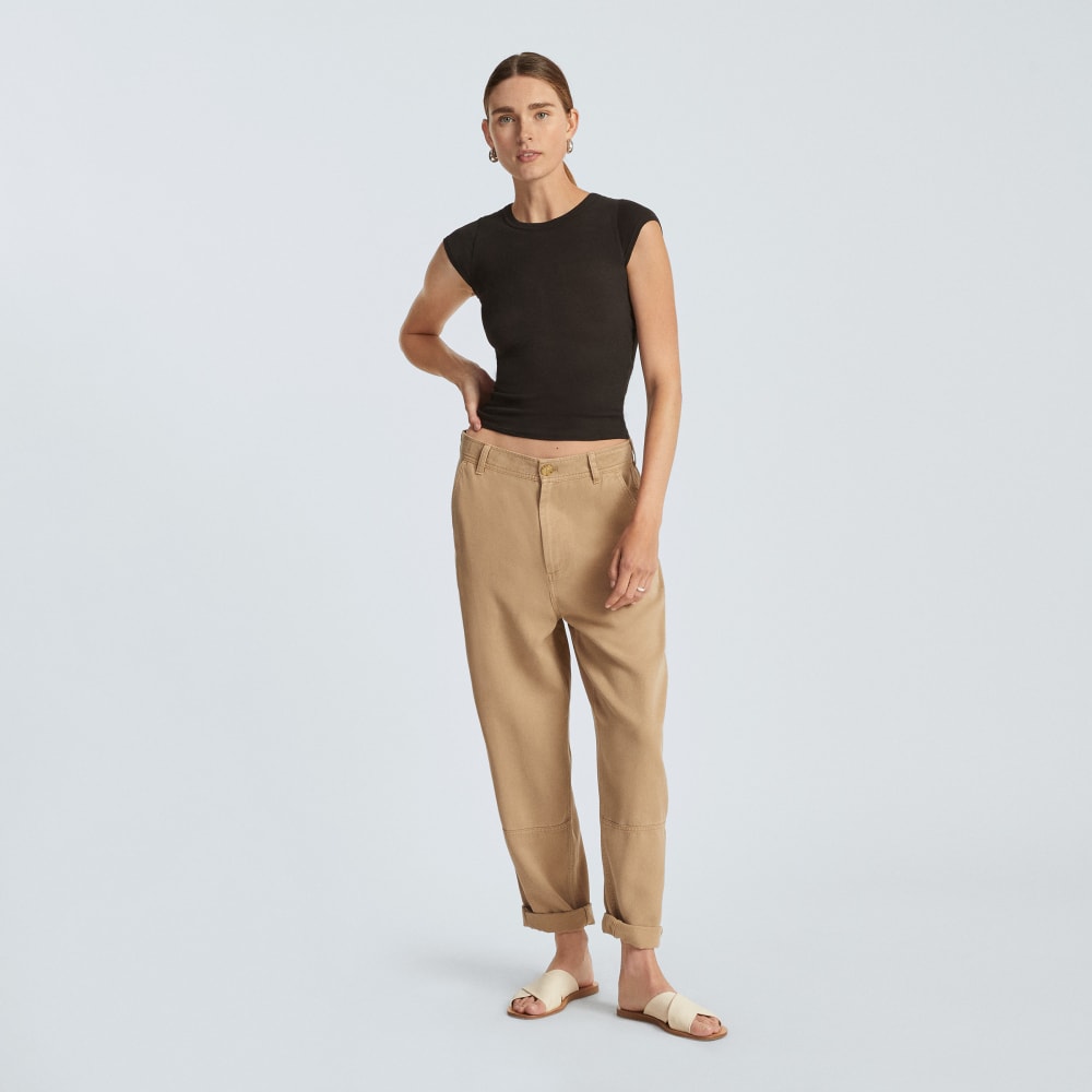 womens-relaxed-chino-tall-dark-khaki | alt