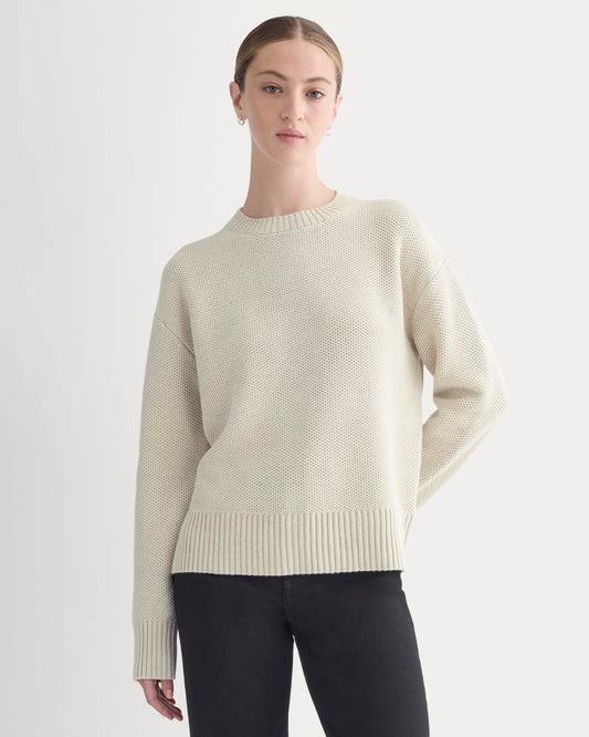womens-cotton-honeycomb-square-crew-heathered-oat | primary