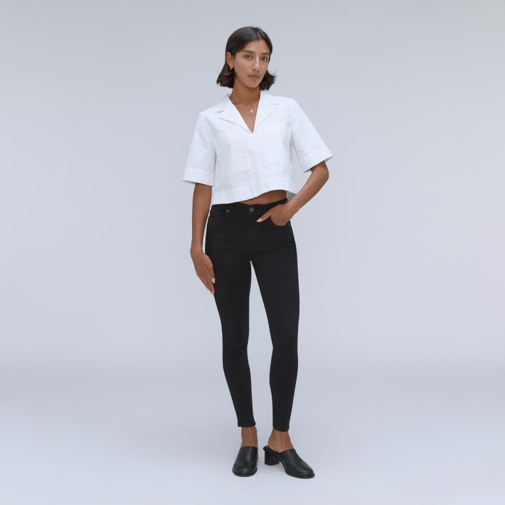 The Mid-Rise Skinny Stretch Jean | Black – Everlane
