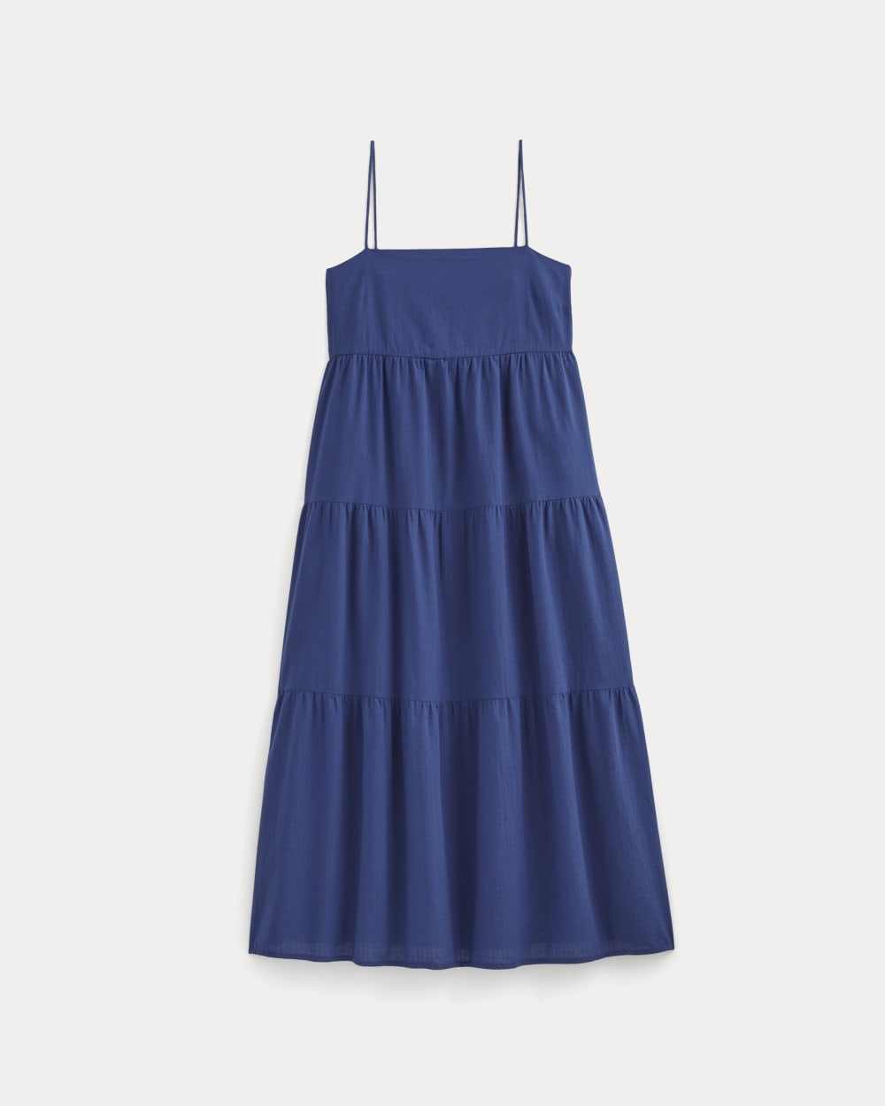 womens-gauze-tiered-dress-mazarine-blue | alt