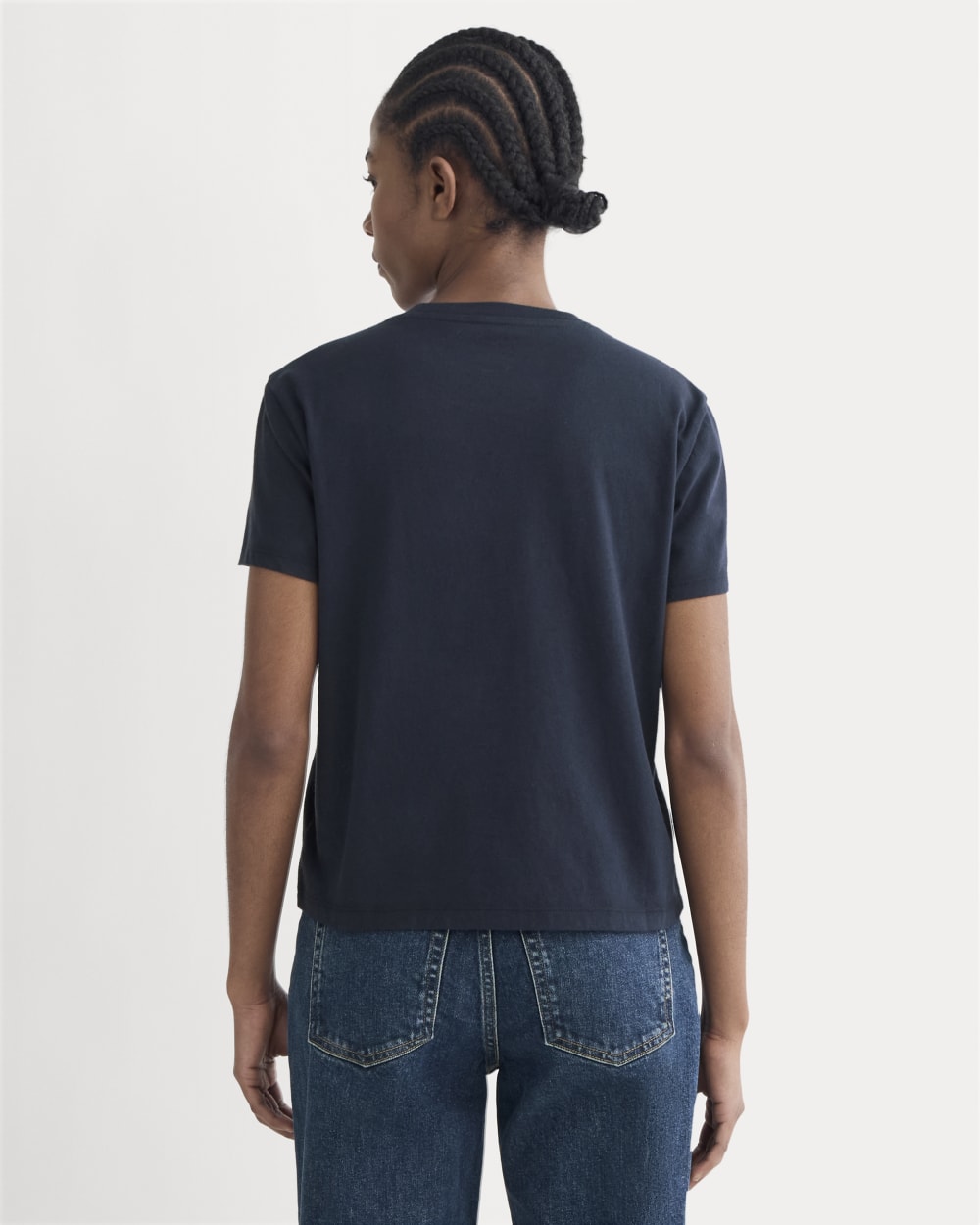エンフォルド 25AW BOX T-SHIRT Tシャツ カットソー 38 The Box-Cut Tee in Essential Cotton | Navy | No Pocket – Everlane