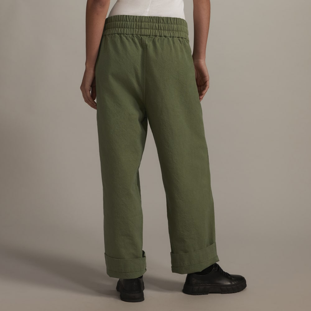 The Canvas Organic Cotton Pull-On Pant | Forest Green – Everlane