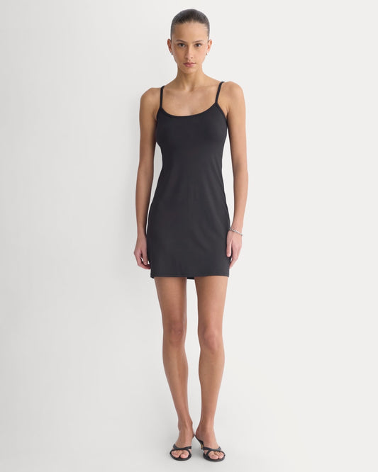 womens-knit-cami-mini-dress-black | primary