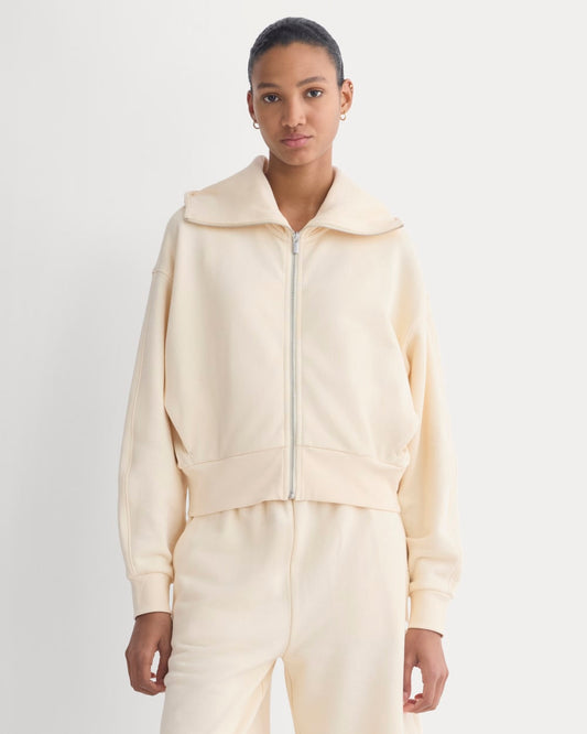 womens-lightweight-terry-crop-full-zip-parchment | primary