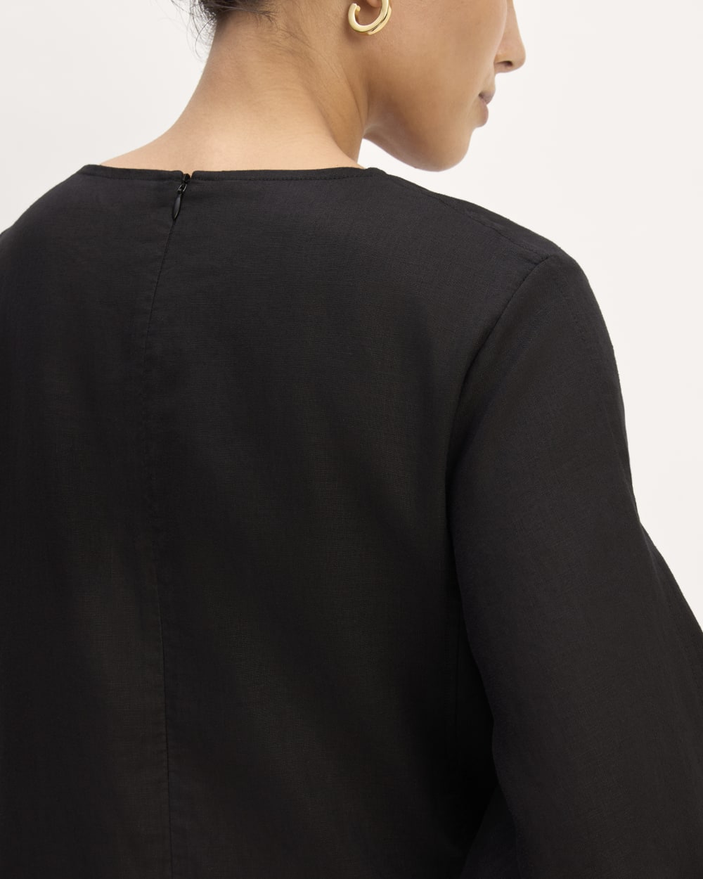 The Linen A-Line Midi Dress | Black Everlane The Linen A-Line Midi Dress | Black Everlane