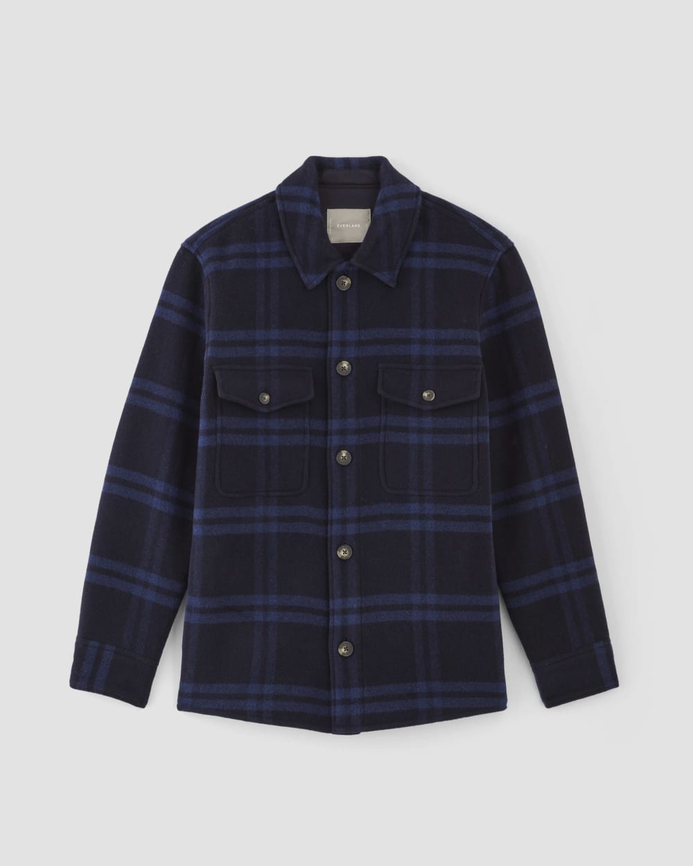 The ReWool® Oversized Shirt Jacket | Blue / Navy – Everlane