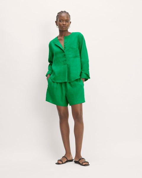 The Linen Easy Short | Grass Green – Everlane