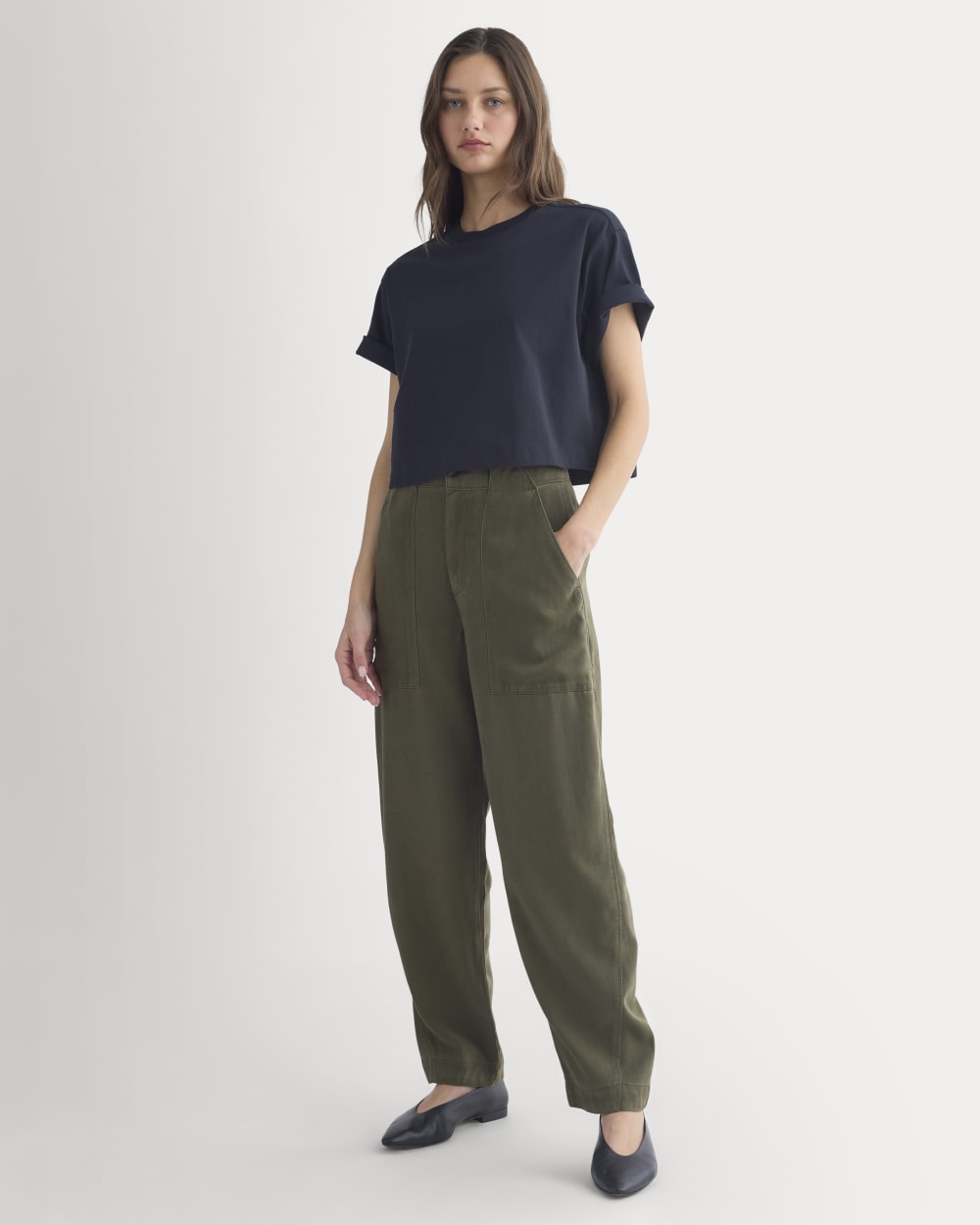 womens-patch-ballon-pant-buttersoft-olive-night | primary