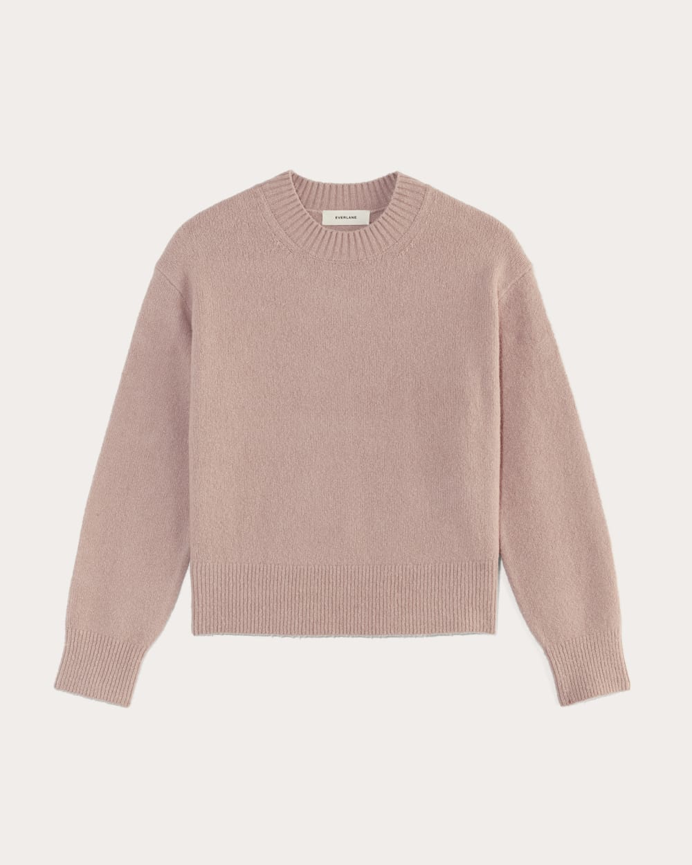 womens-luxe-cotton-cocoon-crew-sweater-dusty-rose | alt