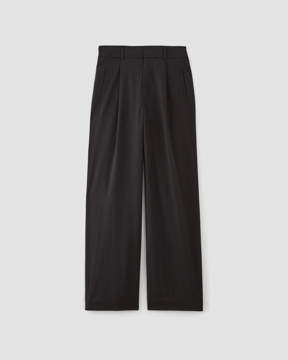 The Italian Wool Way-High® Drape Pant | Black – Everlane