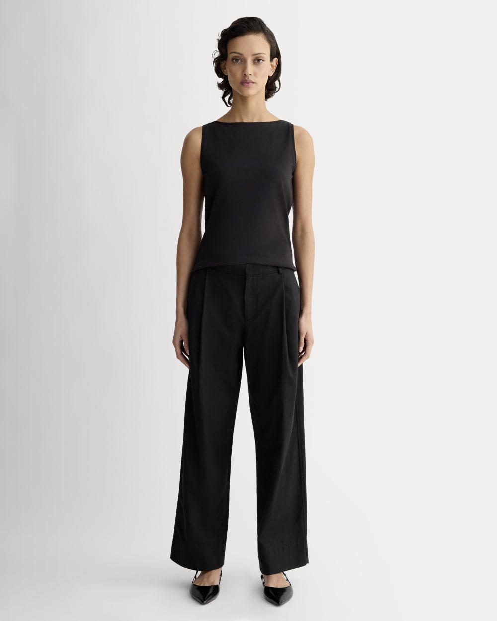 The Form Boatneck Tank | Black – Everlane