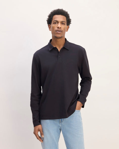 The Premium Weight Long-Sleeve Polo