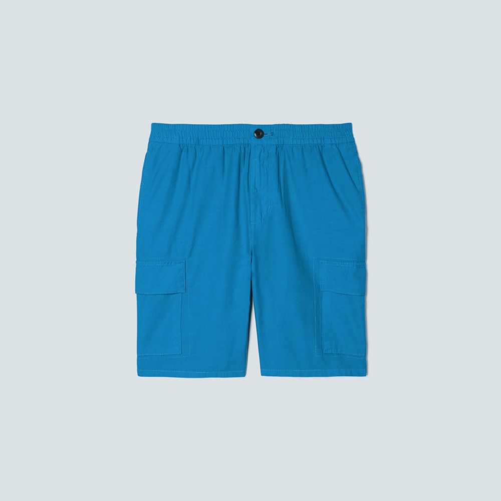 The Cotton Linen Short | Horizon Blue - XS