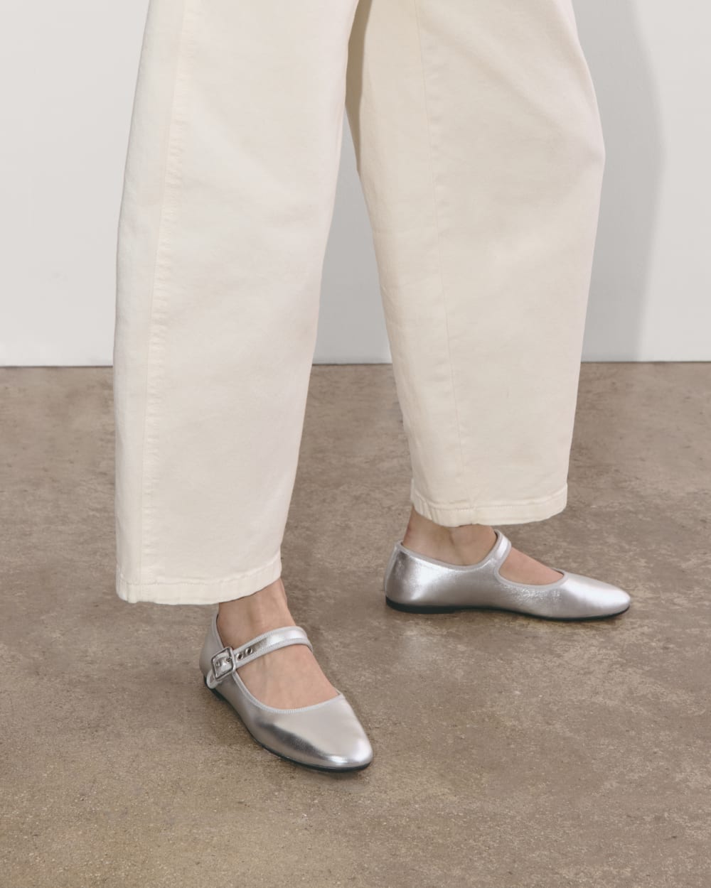 The Day Buckle Mary Jane | Silver Everlane The Day Buckle Mary Jane | Silver Everlane