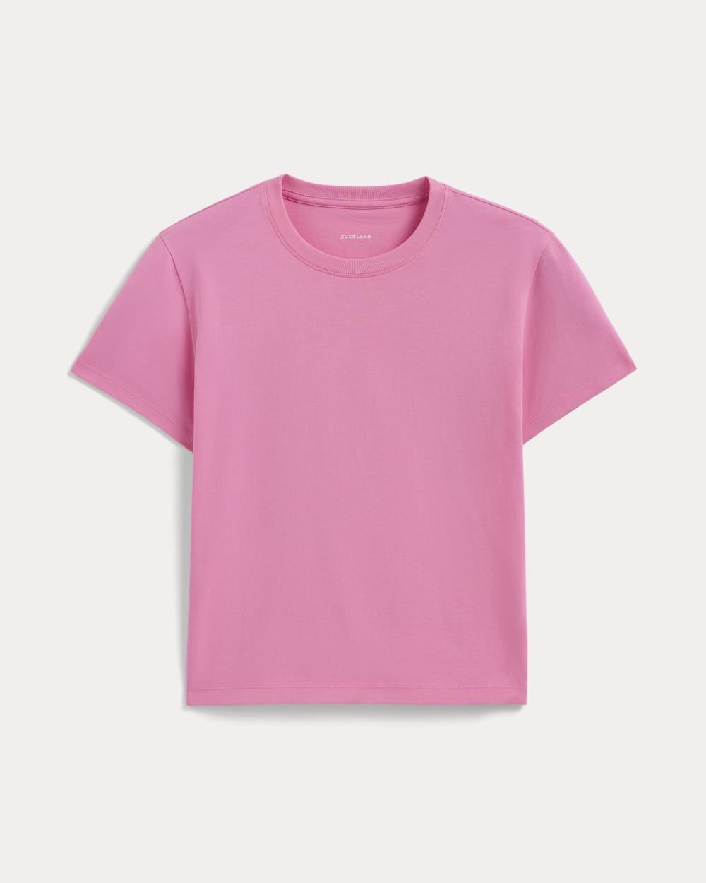 The Box-Cut Tee in Essential Cotton | Deep Pink | No Pocket – Everlane