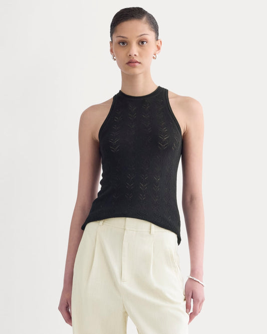 womens-pointelle-racerback-tank-merino-black | primary