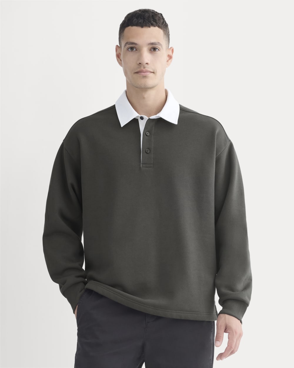 Luxe Fleece Rugby Polo