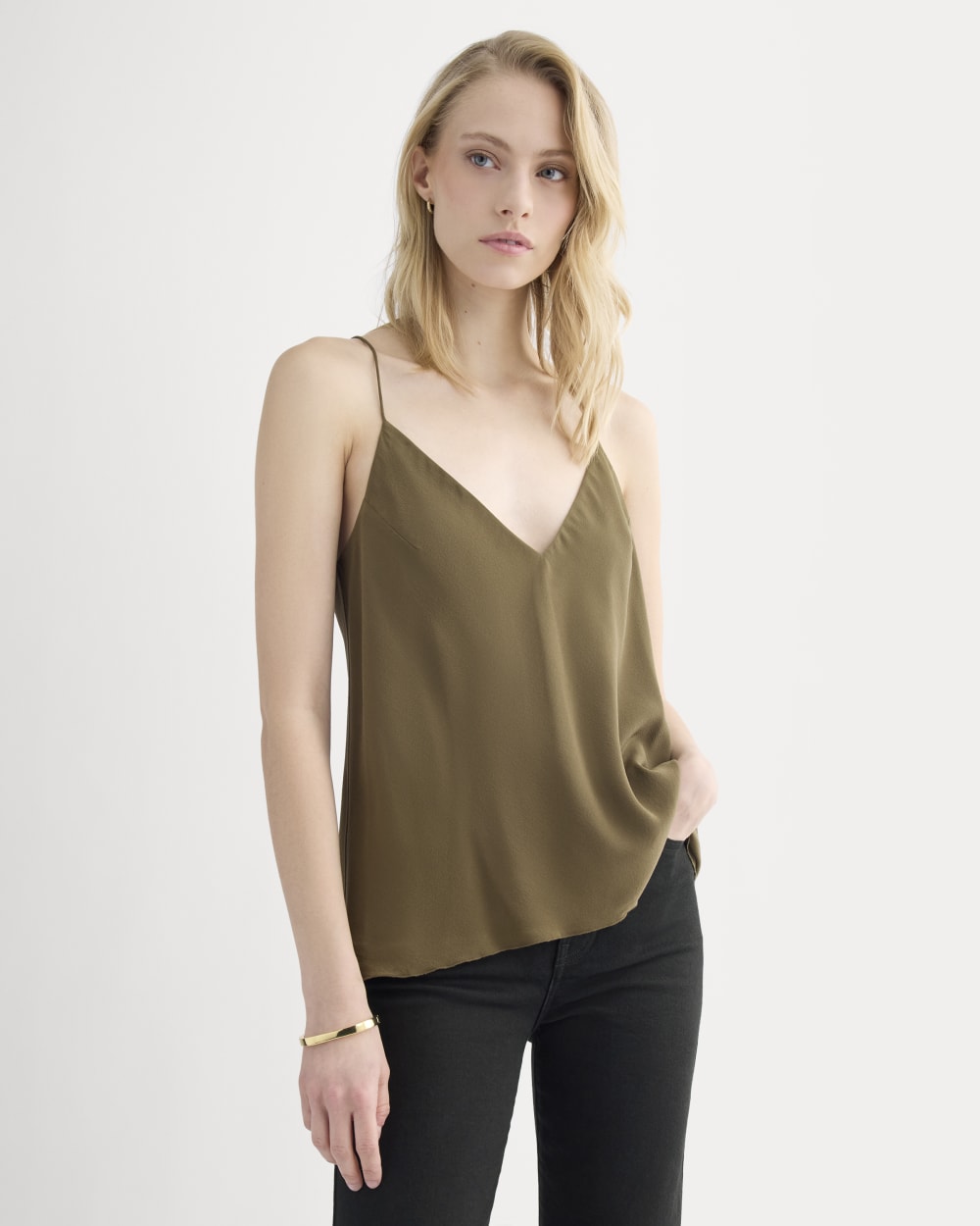 The Tie Back Cami in Washable Silk