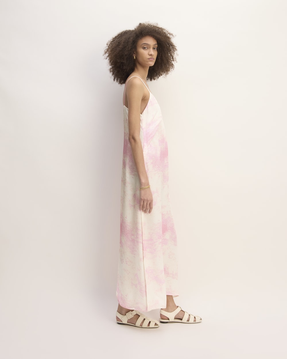 The Everlane x Marques' Almeida Satin Tie-Dye Dress | Pink Tie-Dye The Everlane x Marques' Almeida Satin Tie-Dye Dress | Pink Tie-Dye