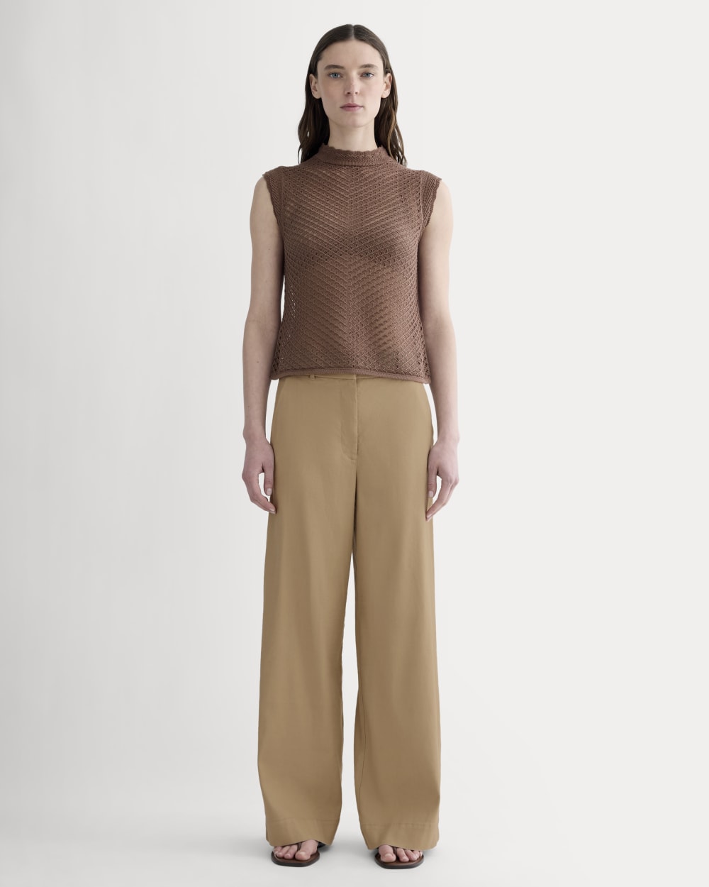 The Lace Knit Tank | Mocha – Everlane