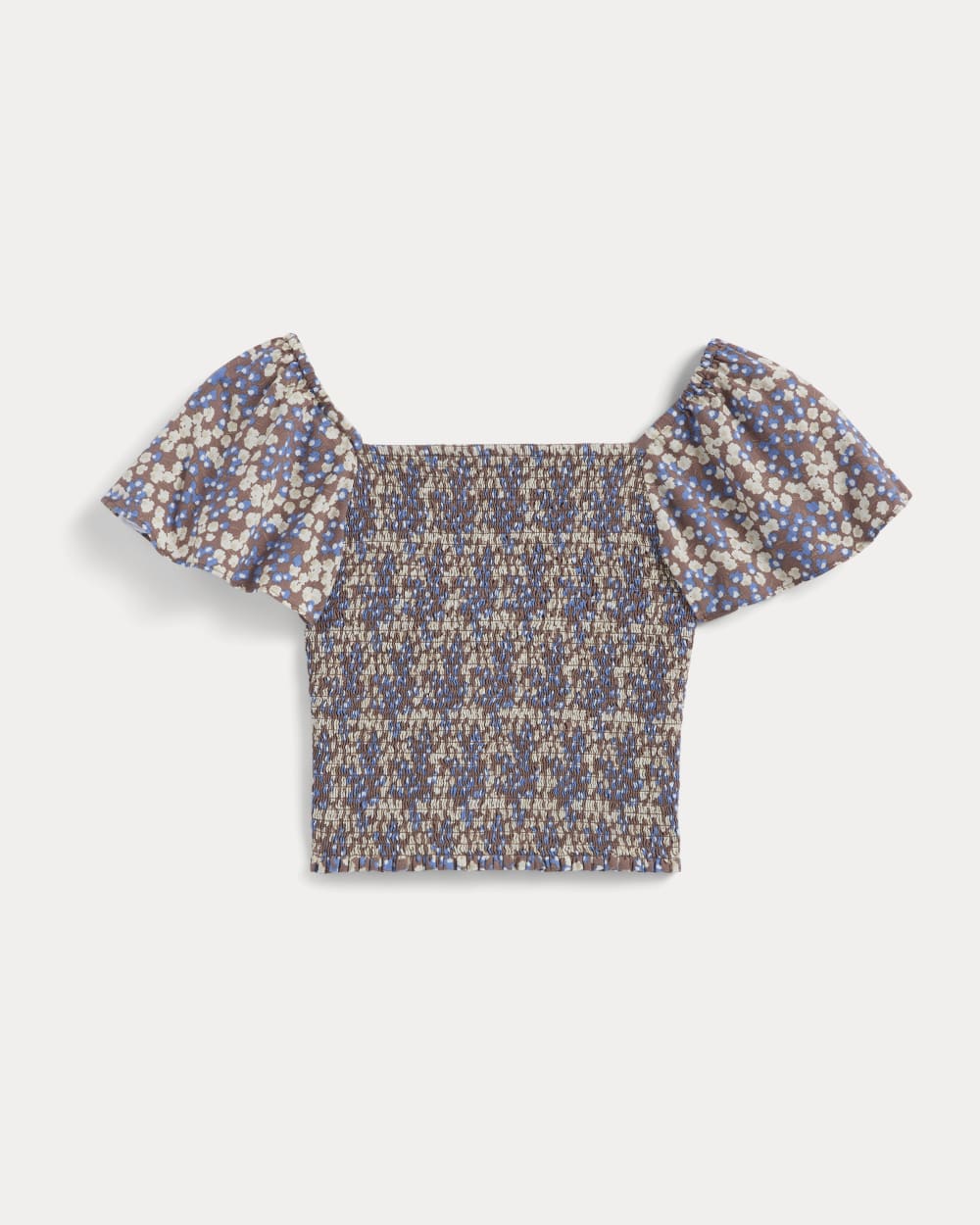 The Gauze Smocked Top | Mocha Floral – Everlane