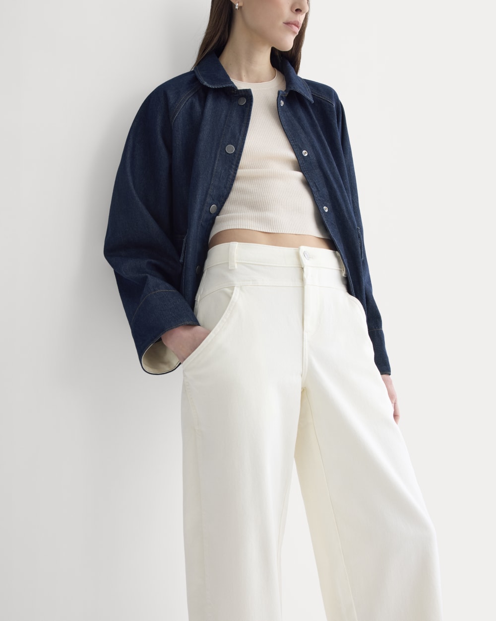 Double-Stitch Barrel Pant | Bone – Everlane