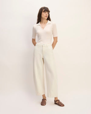 The Summer Barrel Jean | Ecru