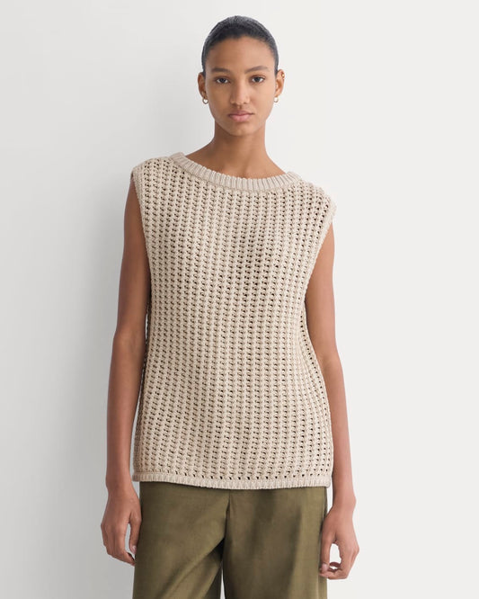 womens-open-knit-tunic-vest-cotton-peyote | primary