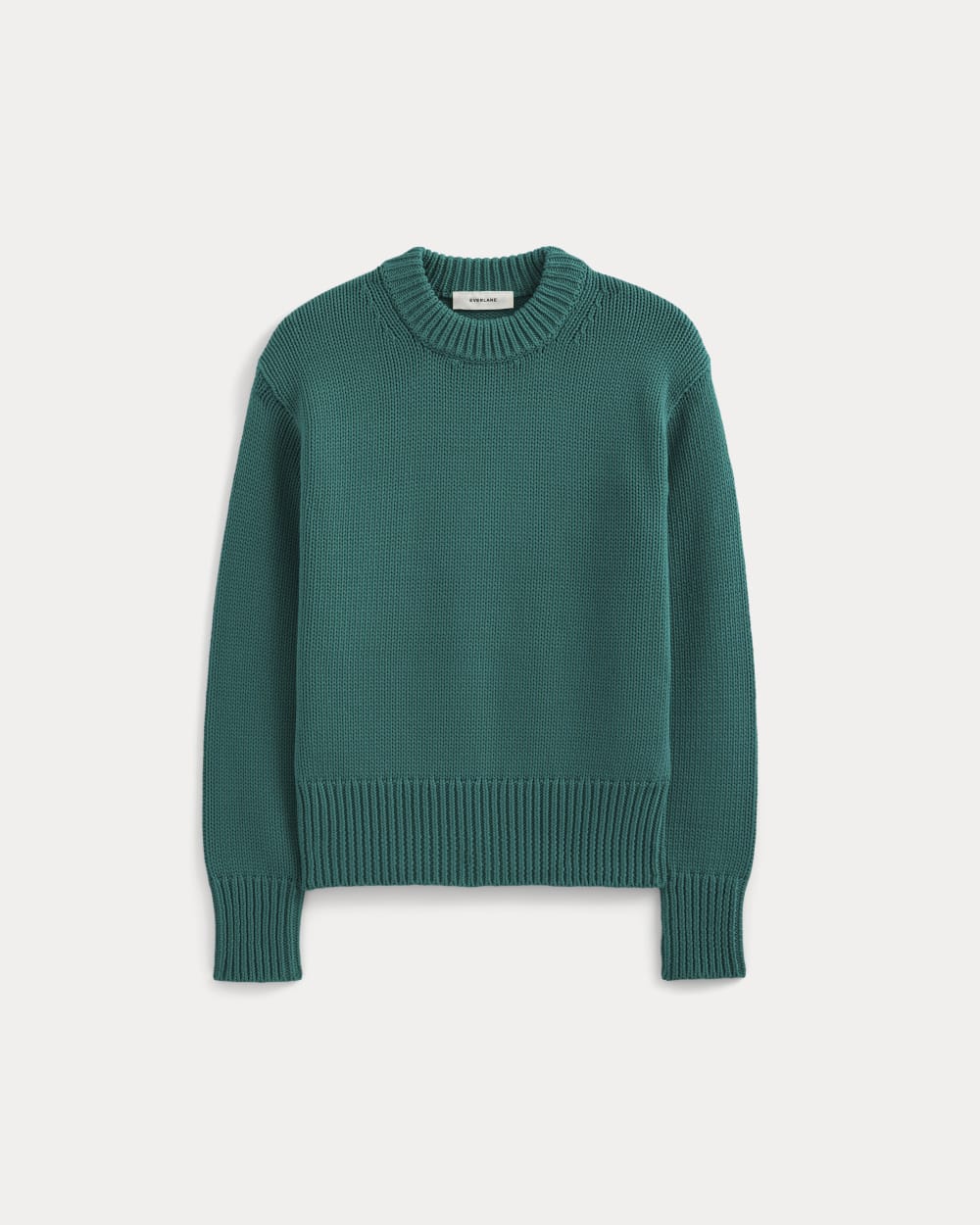 womens-oversized-cocoon-crew-cotton-everglade | primary