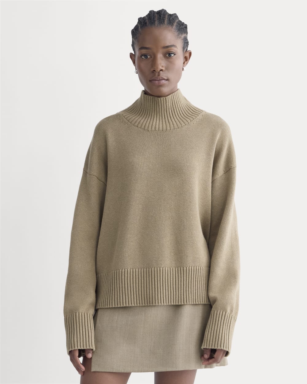 The Boxy Turtleneck in Everyday Cotton