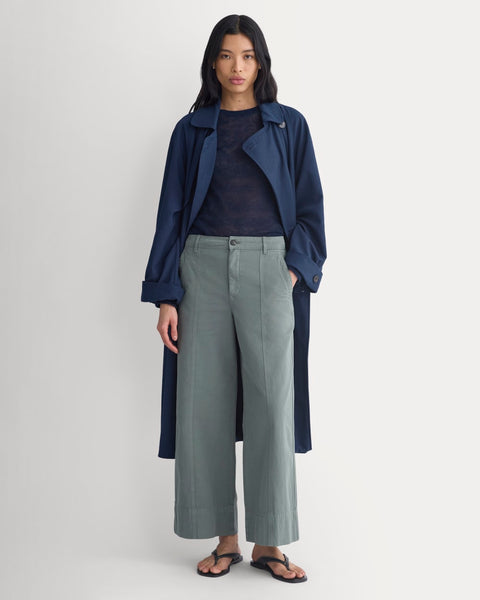 Seamed Wide-Leg Pant | Agave Green – Everlane