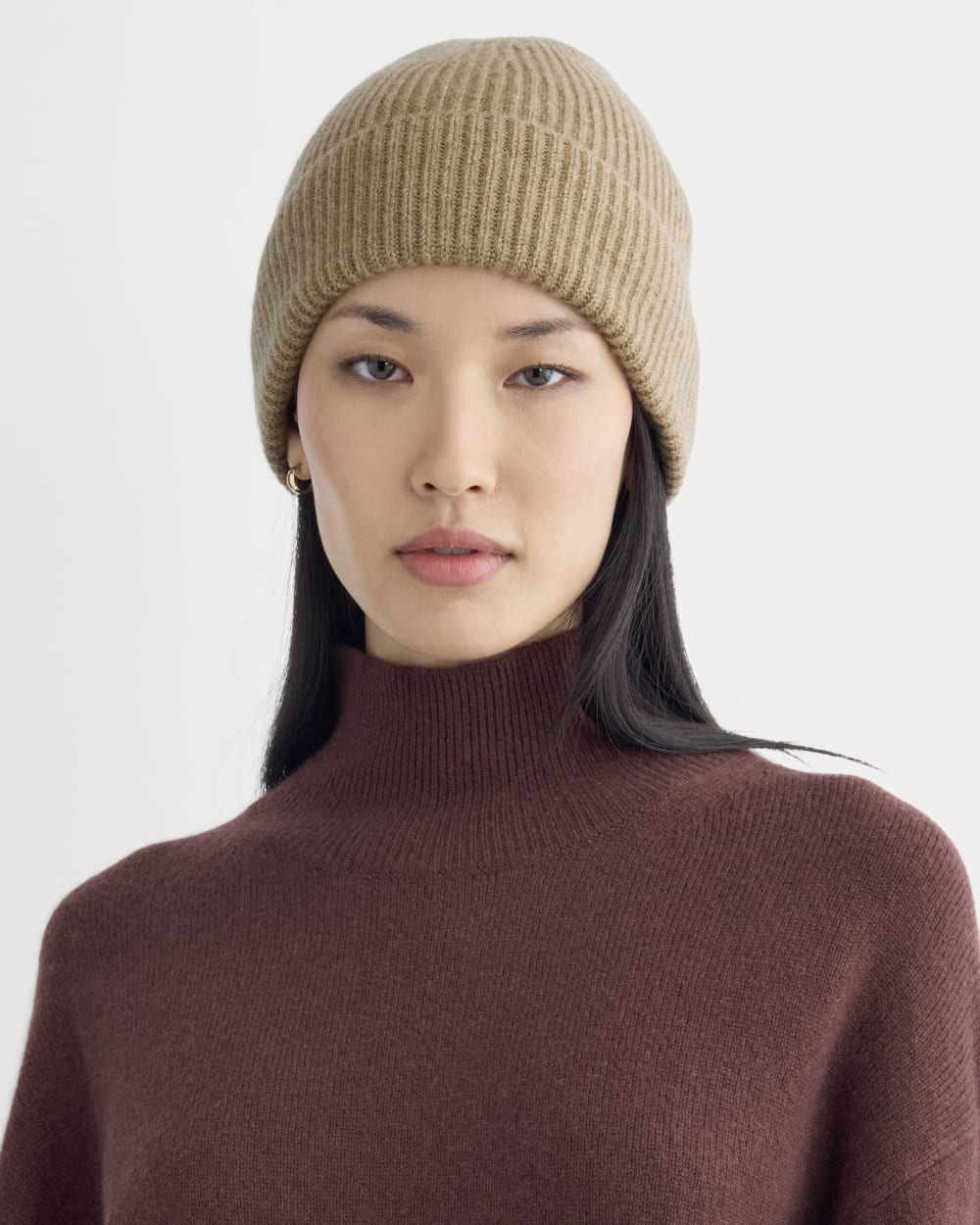 womens-cashmere-rib-beanie-2-dark-heathered-camel | alt