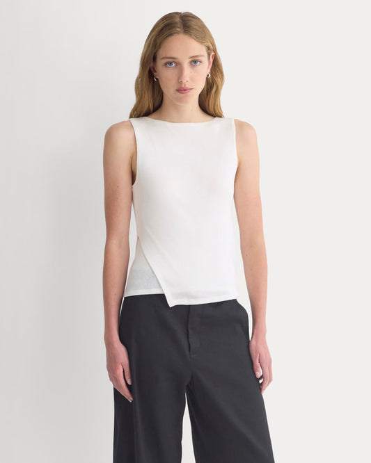 womens-tissue-boatneck-tank-side-tie-bone | primary