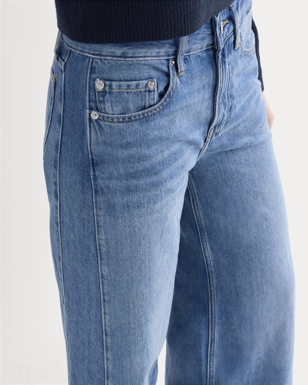 Paneled Wide-Leg Jean | Tungsten Scratch – Everlane