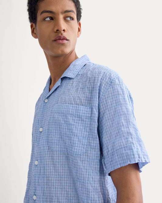 mens-textured-voile-resort-shirt-open-air-plaid | primary